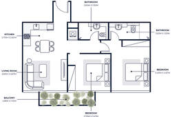2 bedroom apartment